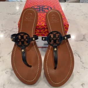 Tory Burch Mini Miller Leather Sandals